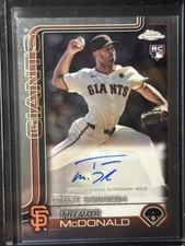 2025 Topps Chrome Trevor McDonald RA-TMC Rookie Auto San Francisco Giants