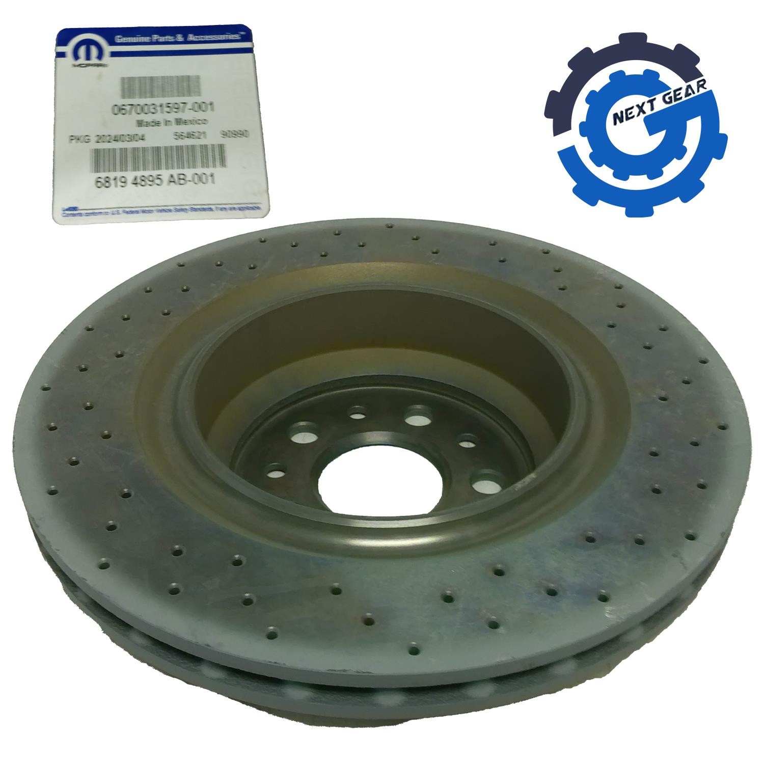 Mopar Rear Brake Rotor for 2013 2016 Maserati Ghibli Quattroporte 68194895AB OEM