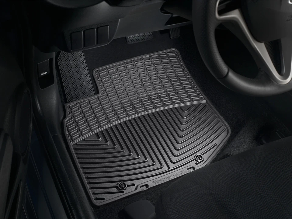 WeatherTech All-Weather Floor Mats for 2009-2013 - Honda Fit - 1st Row Black - Image 2 of 4