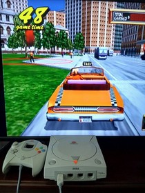 **Rare Sega Dreamcast Console + Dance Pad Mat + 2 Controllers + Component Cables