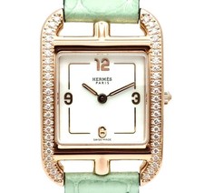 Hermes Montre en or avec diamants Cape Cod CC1.274 7458796123 121399086