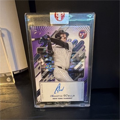 Topps 2025 Pristine Austin Wells Purple Pulsar Auto 86/99 Yankees