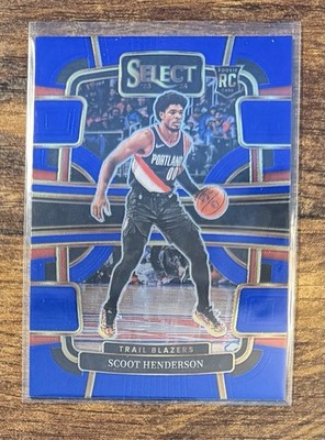 2023-24 Panini Select - Concourse Scoot Henderson #77 (RC) - Blue Select Rookie