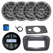 Infinity Radio, Adapter, Spa Bezel, ANT, 4x 6.5" 180W Gray Speakers w/Wire