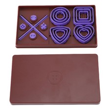 DIY Buttons Toolkit Set - 4 Shapes 3 Sizes Create Perfectly Centered Buttons wit