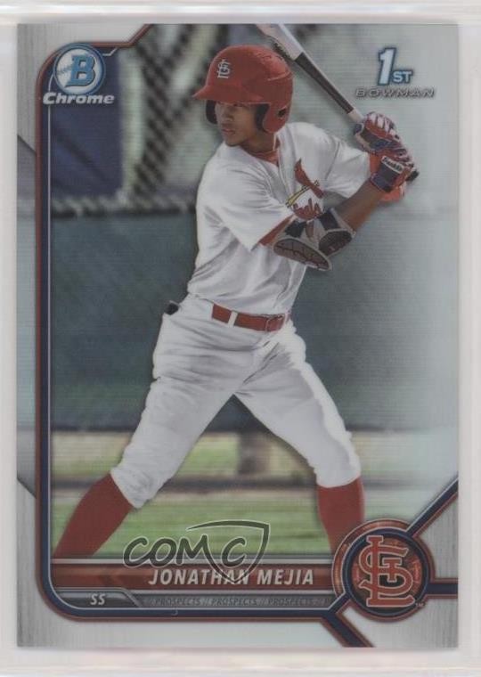 2022 Bowman Chrome Prospects Refractor 363/499 Jonathan Mejia #BCP-168 0fz3