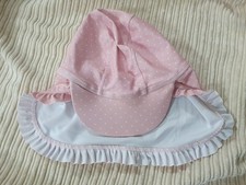 DISNEY Baby at George Pink Polka Swim Hat Sun Cap 9-12 months 24lbs 11kg