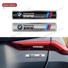 Powered By Bmw Motorsport M Performance Emblem Badge Metal Adhesive