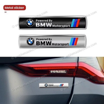 Powered By BMW Motorsport M Performance Emblem Badge metal adhesive