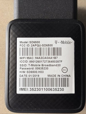 T-Mobile SD6500 4G LTE WiFi Mobile Hotspot