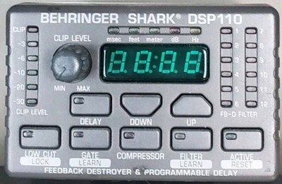 Behringer Shark DSP110 Digital Multi-Function Signal Processor (No PowerCord)