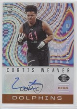2020 Panini Illusions Rookie Signs Orange Curtis Weaver #RS18 Auto 0l4h