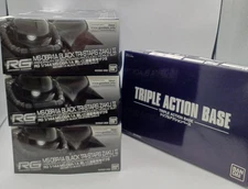 Bandai Black Tri-Star Zaku Ii 3 Machine Set Rg 1/144