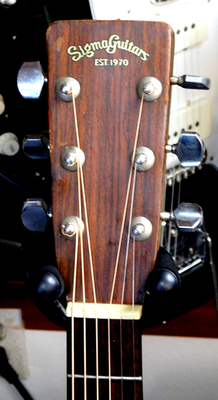 Vintage 1970's Sigma DM-5 Dreadnought Acoustic Guitar w/Case! Made
