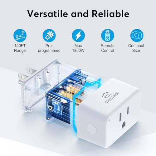  Remote Control Outlet for Seniors, Mobility-Limited Users, Wireless 5 Pack