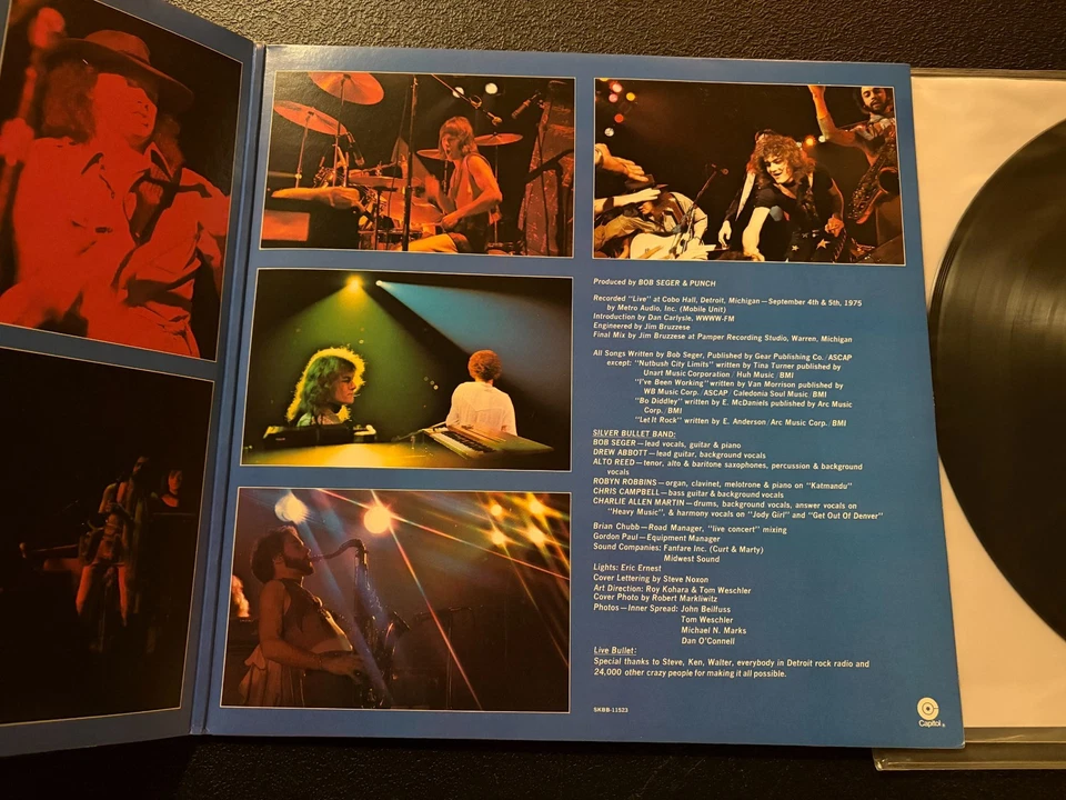 BOB SEGER Live Bullet 2LPs Capitol SKBB-11523 Jacksonville 1977 Press EX - Image 3 of 4