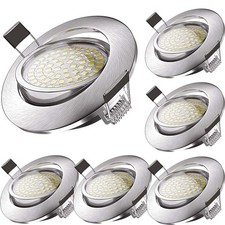 RV Recessed Ceiling Light Full Aluminum 12V LED Puck Light for Campervan Truc...