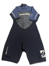 Sea-Doo Stallion BRP UltraFlex Men Sz XL Short Wetsuit Zip Stash Clear Pocket