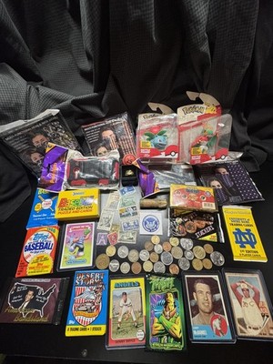 junk drawer lot Cards, Coins