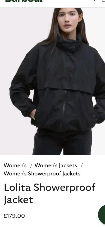 Barbour  Women's Lolita Showerproof Jacket New Size M Rrp 179 - Image 4 of 4