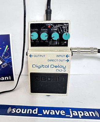 Boss DD-3 Digital Delay Gitarren-Effektpedal vollständig getestet funktionier...