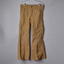 Vintage Levi  s Corduroy Flare Bell Bottoms Beige Tan Pants 20616-6529 Size 32x30