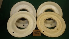 Set Of 4 Vintage 1940s Accessory Wheel Coversdiscsring Faux White Wall Ford