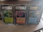Bulbasaur, Charmander, Squirtle 151 Poster Collection - CGC 9/10/Pristine 10 !
