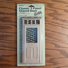 NEW Vintage Houseworks Classic 2-Panel Glazed Door #6018 Doll House Scale 1/12th