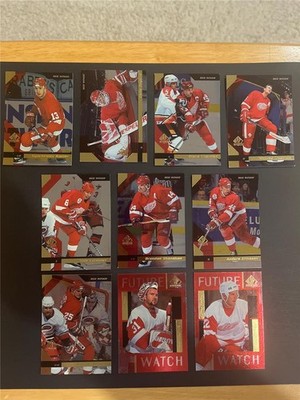 1997-98 UD SP Authentic Detroit Red Wings Team Set 10 Cards Stanley Cup Champs