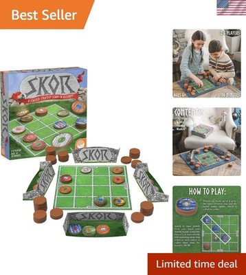 Skor: A Stacking Strategy Board Game for Kids Ages 6 & Up - Family-Friendly, ...