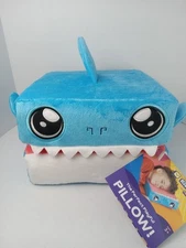 Kid Cubes Shark Toddler Pillow, 2-in-1 Fun Toy & Plush Pillow Cube Fin Shark