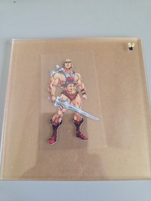 He Man 2 Retro Cartoon Vintage UV DTF Raised Decal Sticker Waterproof 3in