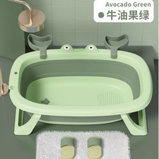 Foldable Pet Bath Tub for Cats Dogs Non Slip Portable Wash Basin Grooming Shower