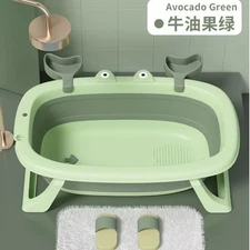 Foldable Pet Bath Tub for Cats Dogs Non Slip Portable Wash Basin Grooming Shower