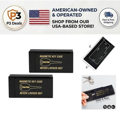 Hidden Magnetic Key Holder - Tough ABS Plastic Key Storage for Home & Car