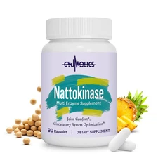 Nattokinase Supplement 10000FU with Organic Nattokinase Serrapeptase Bromelai...