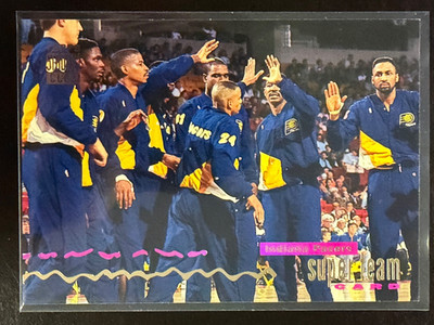 Indiana Pacers Team 1993-94 Topps Stadium Club NBA Super Team #11