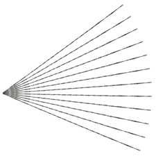12PCS Spiral Scroll Saw Blades, #5 Fast Wood Cutting | Plain End, Assortment for