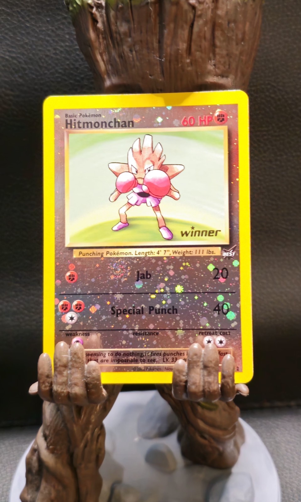 Hitmonchan - Best of Game Winner -Reverse Holo #2 - Pokemon 2002