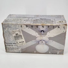 Essential Home Classics 36 in. White Ceiling Fan with Light Kit