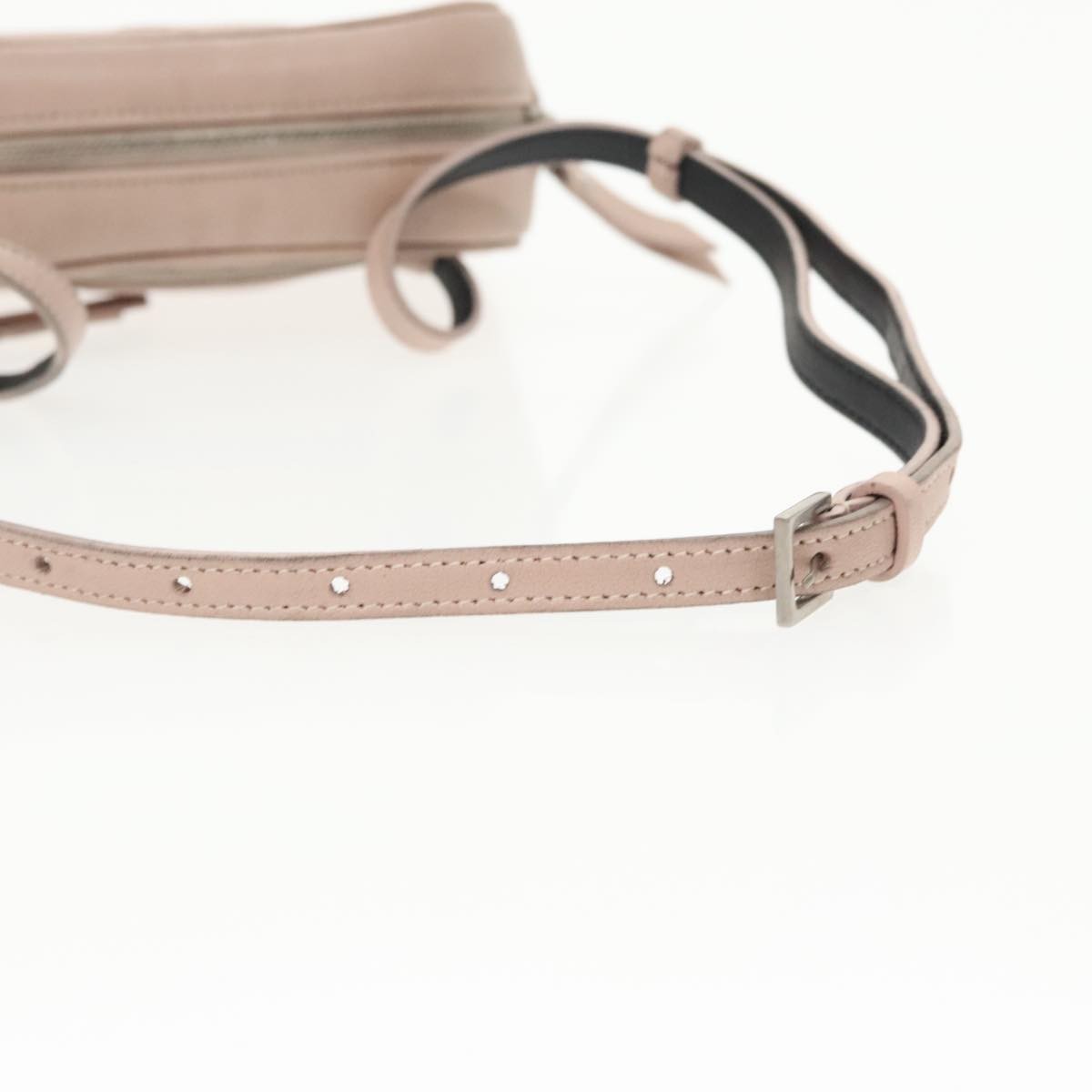 Borsa a tracolla Saint Laurent Lou in pelle rosa autentica