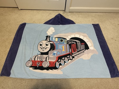 Pottery Barn Kids Thomas The Train Engine Toddler Hooded Towel 30x50