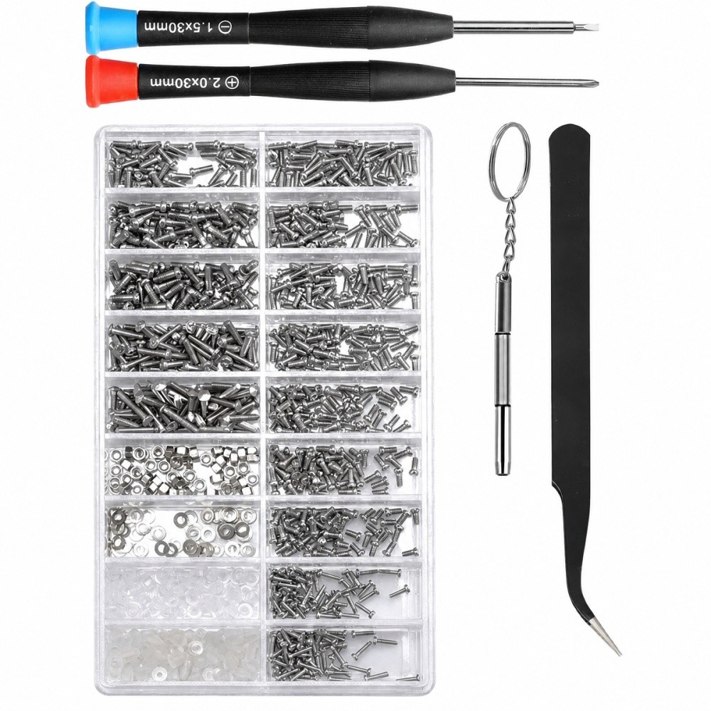 Kit di Riparazione per Occhiali da Sole - 1000 pezzi foto 3