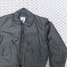 Vtg Military Flyers Cold Weather Jacket 80s Full Zip Air Force Jacket - Medium