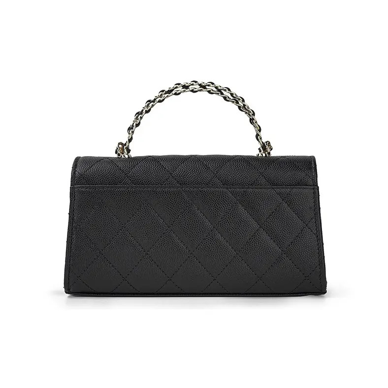 CHANEL Kelly Single Shoulder Cross Shoulder Handbag Women's Black