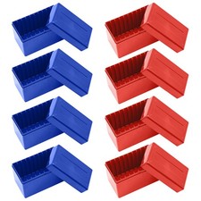 4 Red 4 Blue 10 Coin Slabs For PCGS NGC Capacity Holder Slab Storage Box Cases