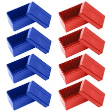 4 Red+4 Blue 10 Coin Slabs For PCGS NGC Capacity Holder Slab Storage Box Cases