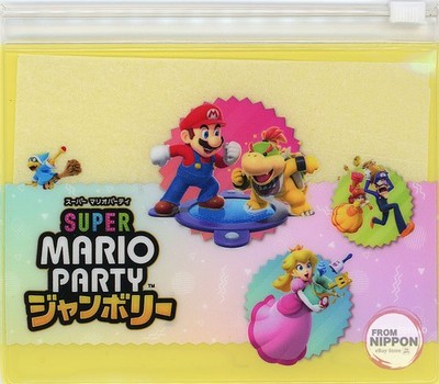 Gathering Original Design Clear Pouch ''Switch Software Super Mario Party Jamb...