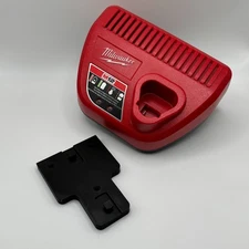 Milwaukee M12 Charger (12v) Wall Mount Holder Bracket Tool Storage Organization